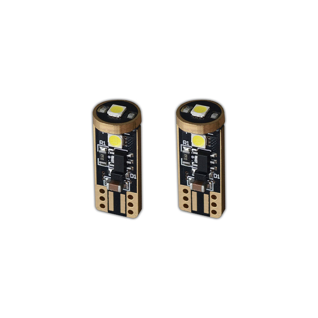 Ledevo-full-canbus-led-t10-w5w-10-30volt-900lumen-2 LEDEVO LED T10 W5W 10-30V CANBUS SAMSUNG3623 2 PCS - Image 1