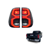 FULL LED TAIL LIGHTS TOYOTA HILUX 2020+ SMOKED FACTORY STYLE PLUG & PLAY LEDEVO 2 PCS