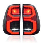 FULL LED TAIL LIGHTS TOYOTA HILUX 2020+ SMOKED FACTORY STYLE PLUG & PLAY LEDEVO 2 PCS - Image 2