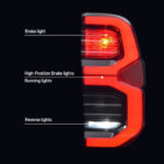 FULL LED TAIL LIGHTS TOYOTA HILUX 2020+ SMOKED FACTORY STYLE PLUG & PLAY LEDEVO 2 PCS - Image 10