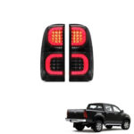 FULL LED TAIL LIGHTS TOYOTA HILUX 2005-2015 VIGO SMOKED FACTORY STYLE PLUG & PLAY LEDEVO 2 PCS