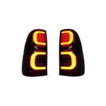 FULL LED TAIL LIGHTS TOYOTA HILUX 2005-2015 VIGO SMOKED FACTORY STYLE PLUG & PLAY LEDEVO 2 PCS - Image 4