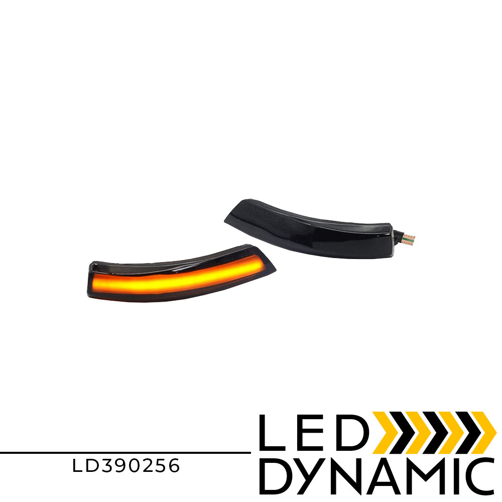 ledevo-LD390256-dynamic-led-flash-FORD-FOCUS-MONDEO-FUSION-smoked LEDEVO DYNAMIC MIRROR LED TURN LIGHTS SMOKED FORD FOCUS MONDEO FUSION LD390256 - Image 1