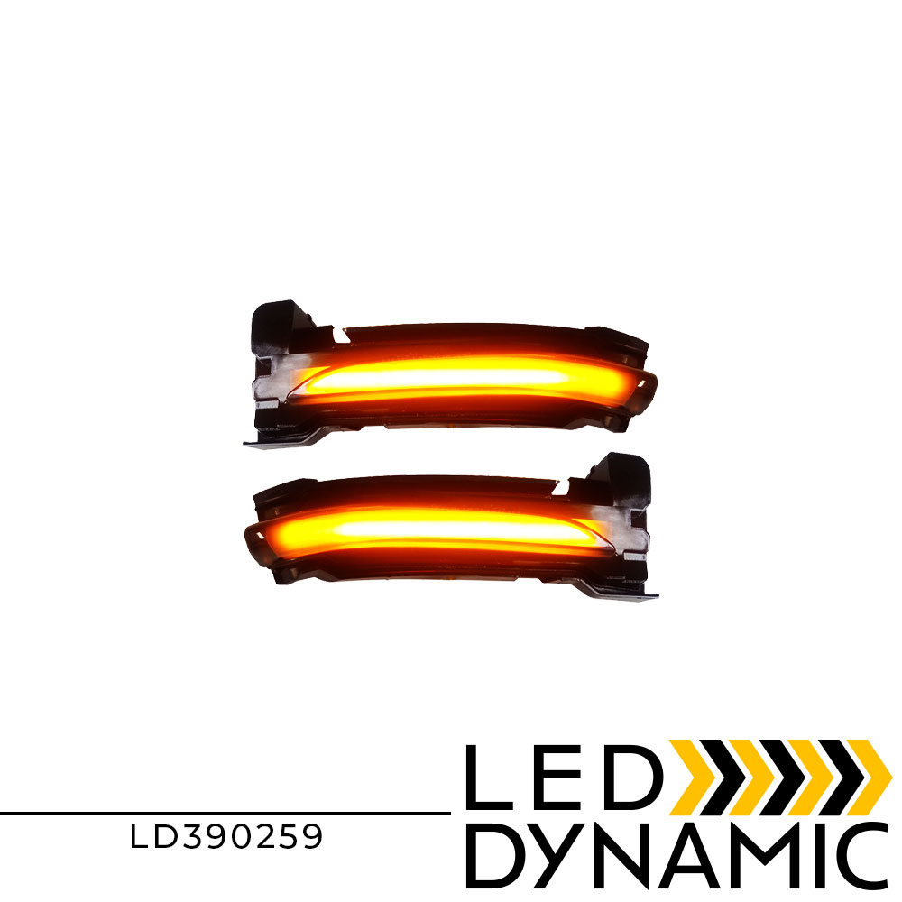 ledevo-LD390259-dynamic-led-flash-FORD-FOCUS-2019-smoked LEDEVO DYNAMIC MIRROR LED TURN LIGHTS SMOKED FORD FOCUS 2019 LD390259 - Image 1