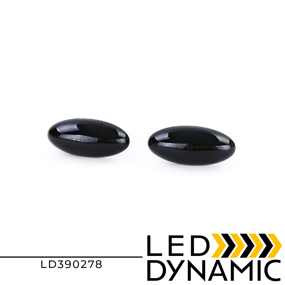 ledevo-LD390278-dynamic-led-flash-PEUGEOT-smoked LEDEVO DYNAMIC LED TURN SIDE LIGHTS SMOKED PEUGEOT 206 307 4007 407 LD390278 - Image 1