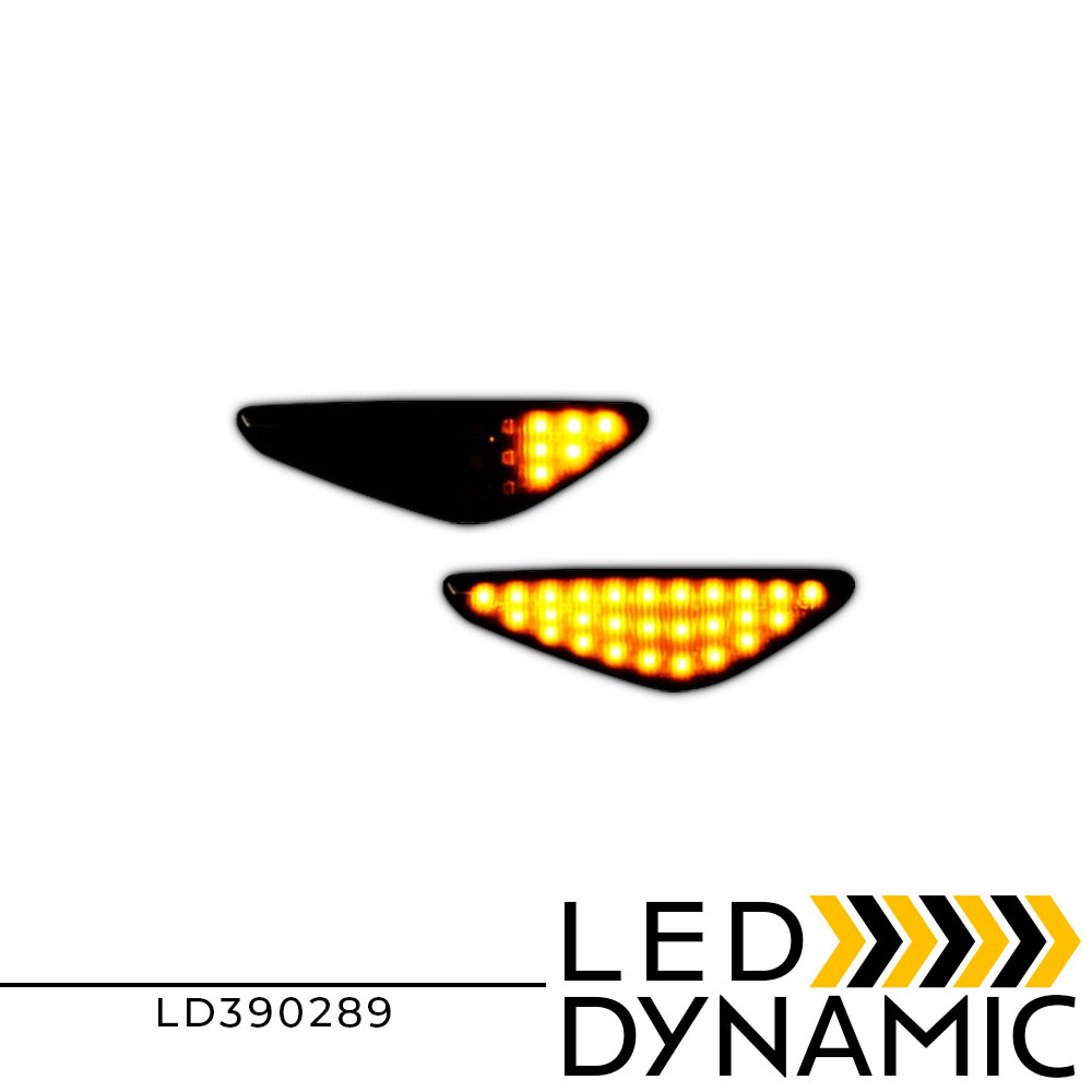 dynamic led flash bmw X5 E70 X6 E71 E72 X3 F25 LEDEVO DYNAMIC LED TURN SIDE LIGHTS SMOKED BMW X5 E70 X6 E71 E72 X3 F25 LD390289 - Image 1