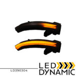 LEDEVO DYNAMIC MIRROR LED TURN LIGHTS SMOKED RENAULT MEGANE IV 2016-2019 LD390304