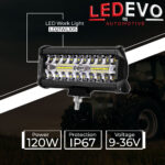 LED LIGHT BAR 120WATT 9-36VOLT LEDEVO LD21WL105 - Image 2