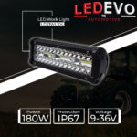 LED LIGHT BAR 180WATT 9-36VOLT LEDEVO LD21WL104 - Image 2