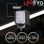 LED WORK LIGHT 48WATT 9-36VOLT LEDEVO LD21WL100 - Image 2