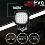 LED WORK LIGHT 48WATT 9-36VOLT LEDEVO LD21WL121 - Image 2