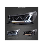 FULL LED HEADLIGHTS TOYOTA HILUX 2015+ FACTORY STYLE PLUG & PLAY LEDEVO 2 PCS - Image 3