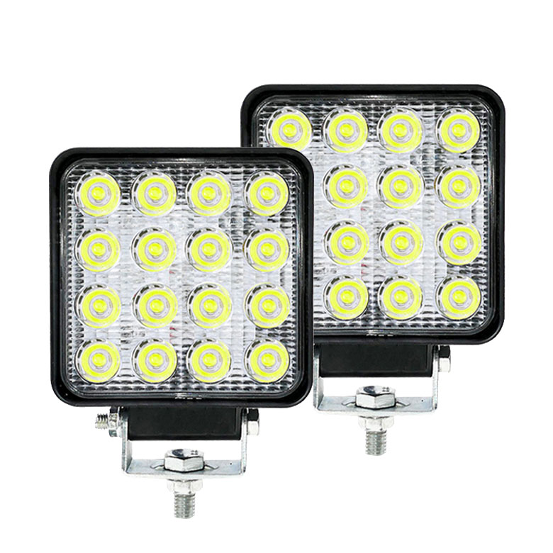 προβολεισ led για τρακτερ εργασίασ 2 PIECES LED WORK LIGHT 48WATT 9-36VOLT LEDEVO LD21WL102 - Image 1